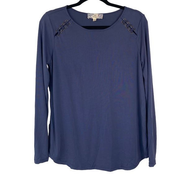 Pink Republic Tops - 𝅺PINK Republic Women’s Long Sleeve Blouse, Lace-Up Shoulder Detailing, Size L